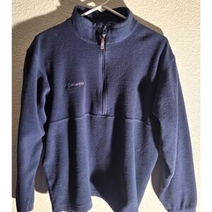 Columbia Navy Blue Half Zip Fleece - Men's Medium